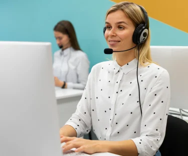 woman-working-call-center-office